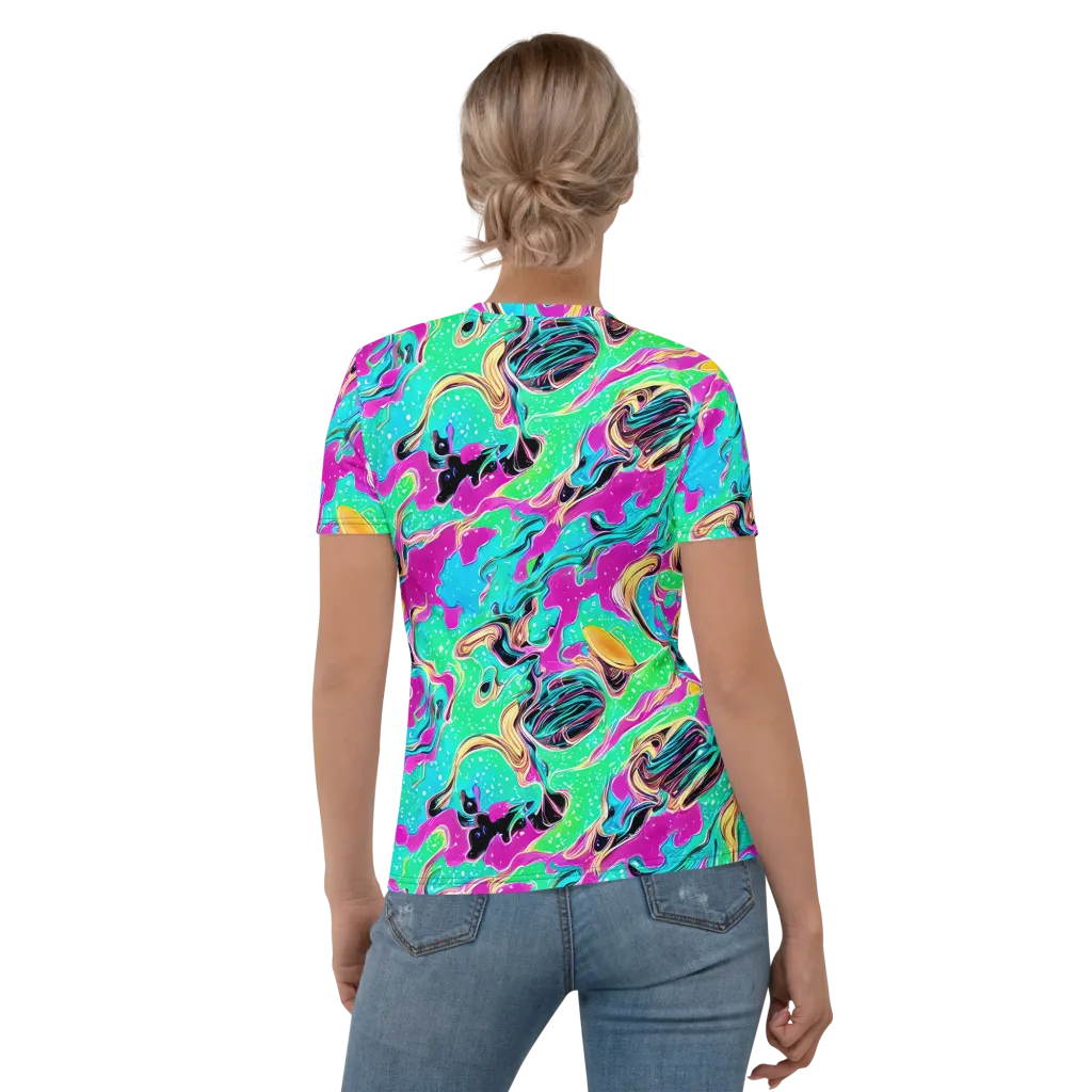 Meltwater Riot on Women's Crew Neck T-Shirt — Back