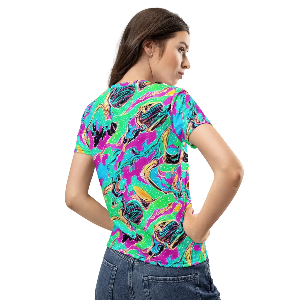 Meltwater Riot on Women's Crew Neck T-Shirt — Back