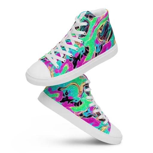 Meltwater Riot on a Women's High Top Canvas Shoes