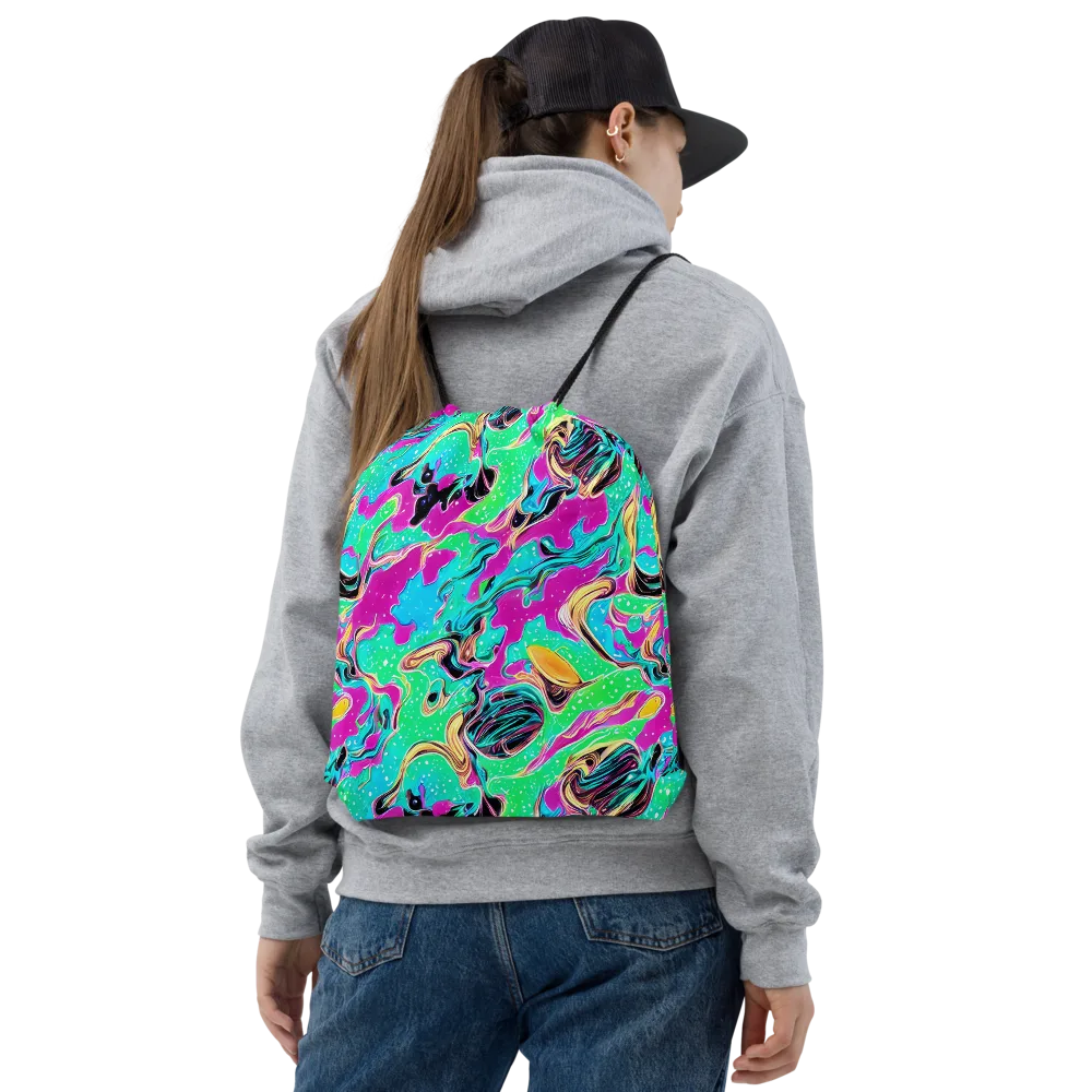 Meltwater Riot on Drawstring Bag — Front