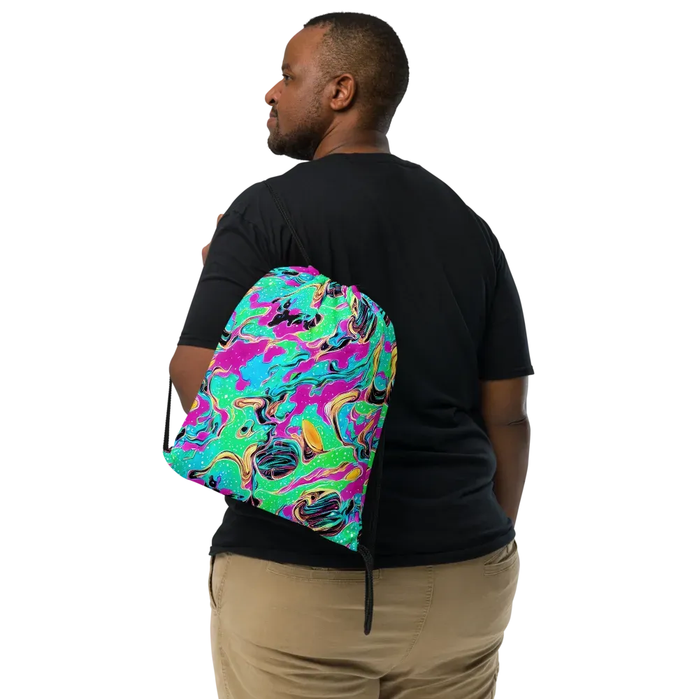 Meltwater Riot on Drawstring Bag — Front