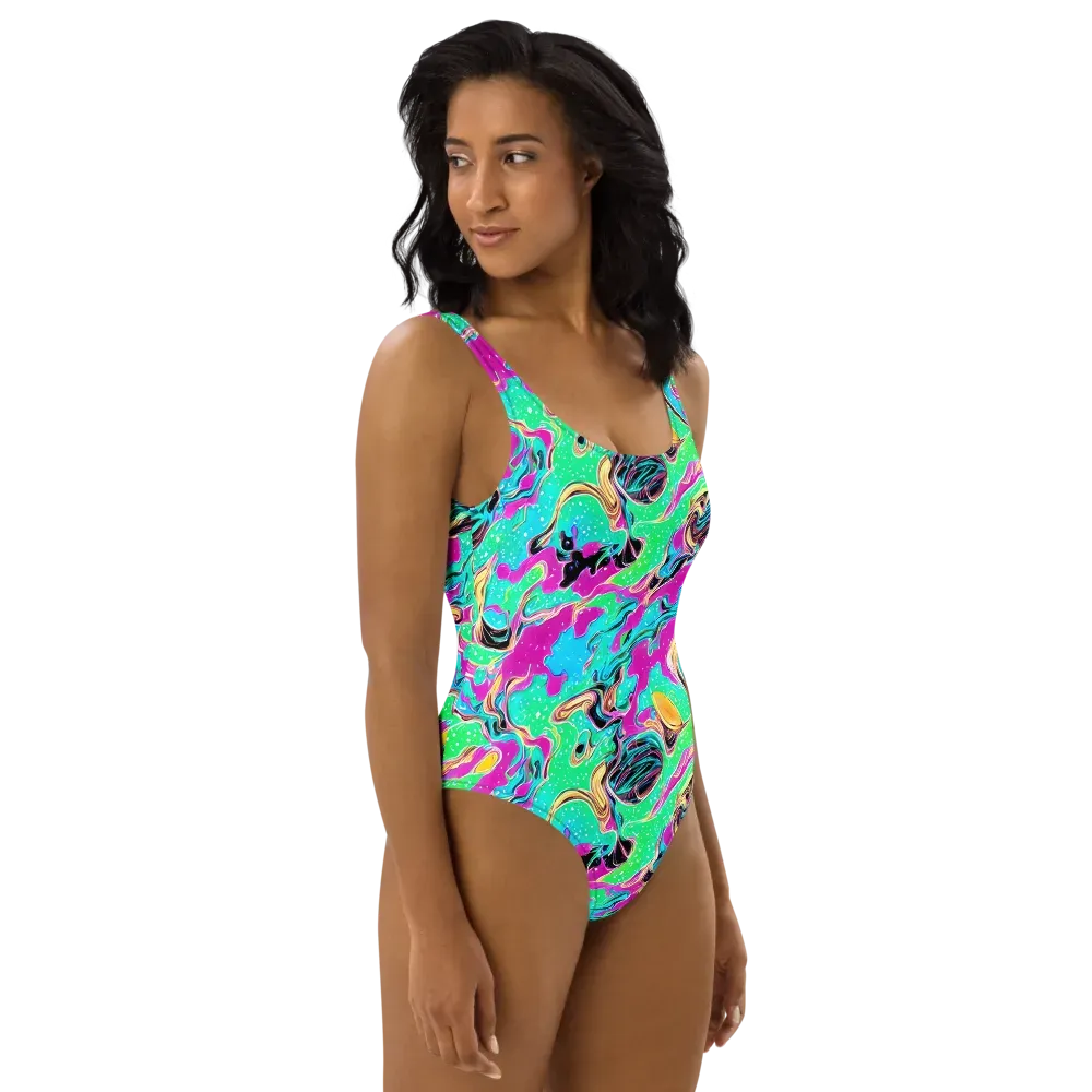 Meltwater Riot on One-Piece Swimsuit — Right