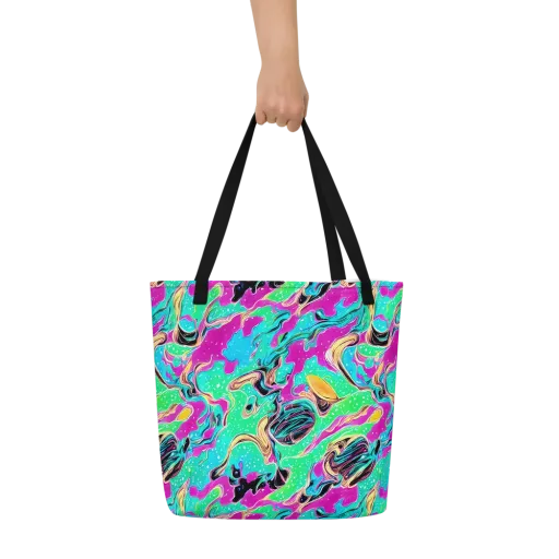 Meltwater Riot on a Large Tote Bag W/ Pocket