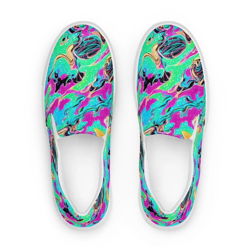 Meltwater Riot on Women's Slip-On Canvas Shoes — Front
