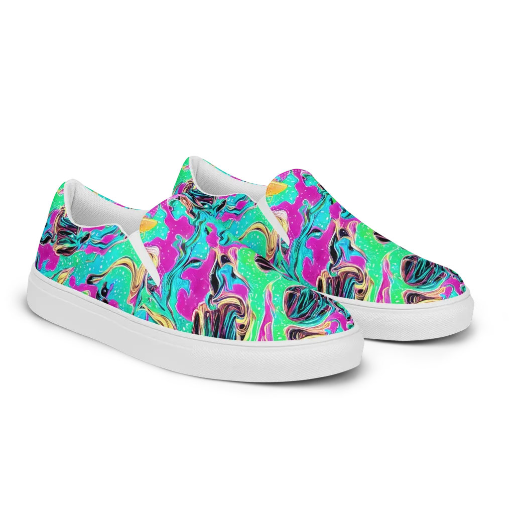 Meltwater Riot on Women's Slip-On Canvas Shoes — Right Front