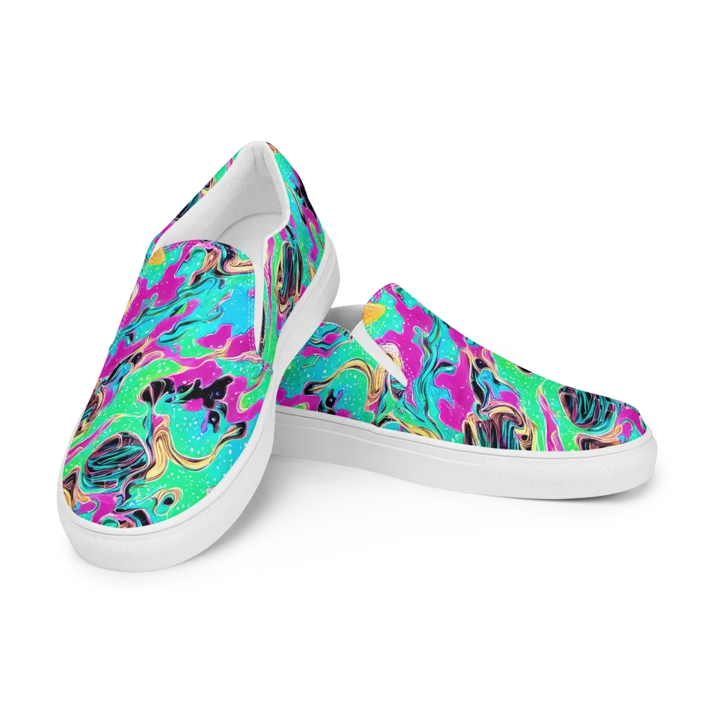 Meltwater Riot on Women's Slip-On Canvas Shoes — Left Front