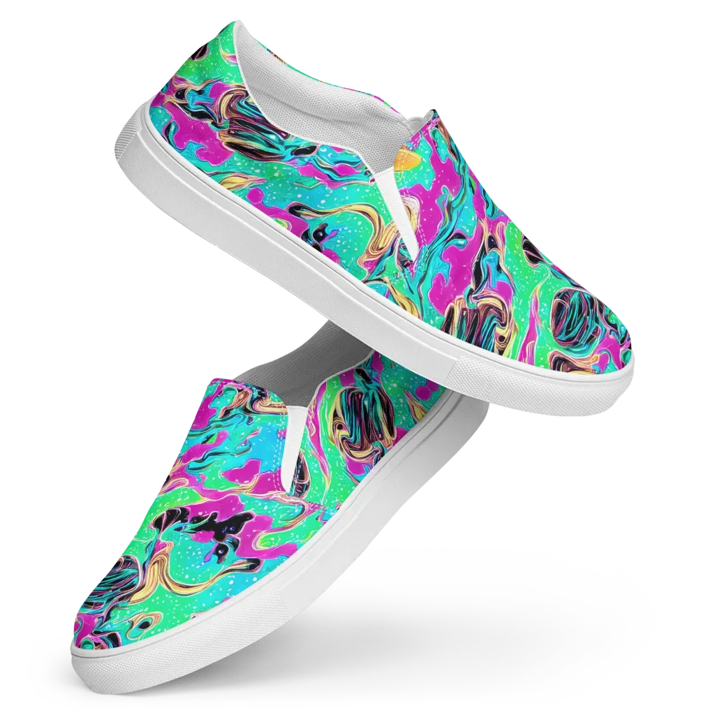 Meltwater Riot on Women's Slip-On Canvas Shoes — Front
