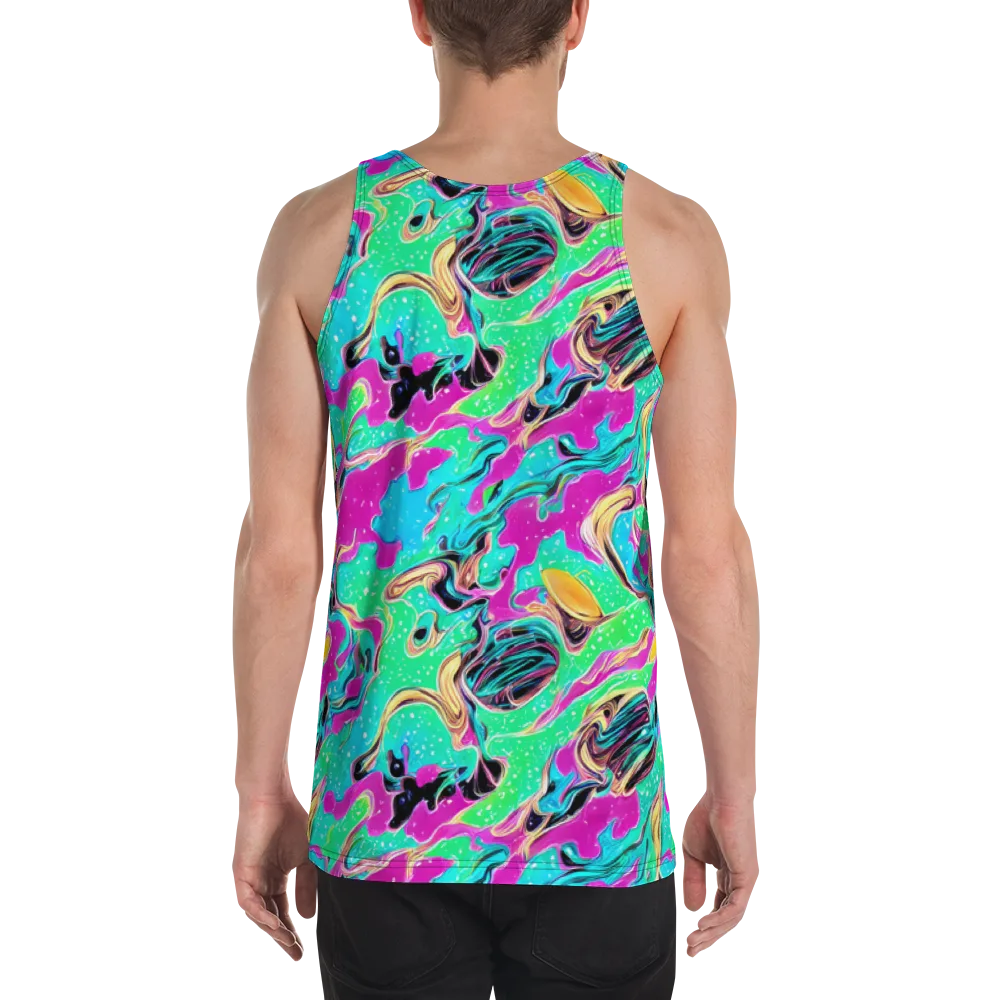 Meltwater Riot on Men's Tank Top — Back
