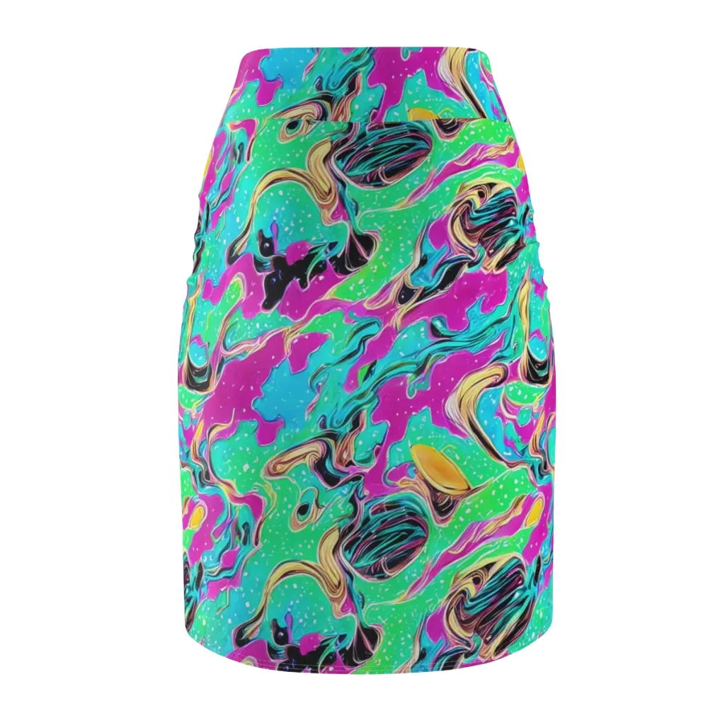 Meltwater Riot on Pencil Skirt — Back
