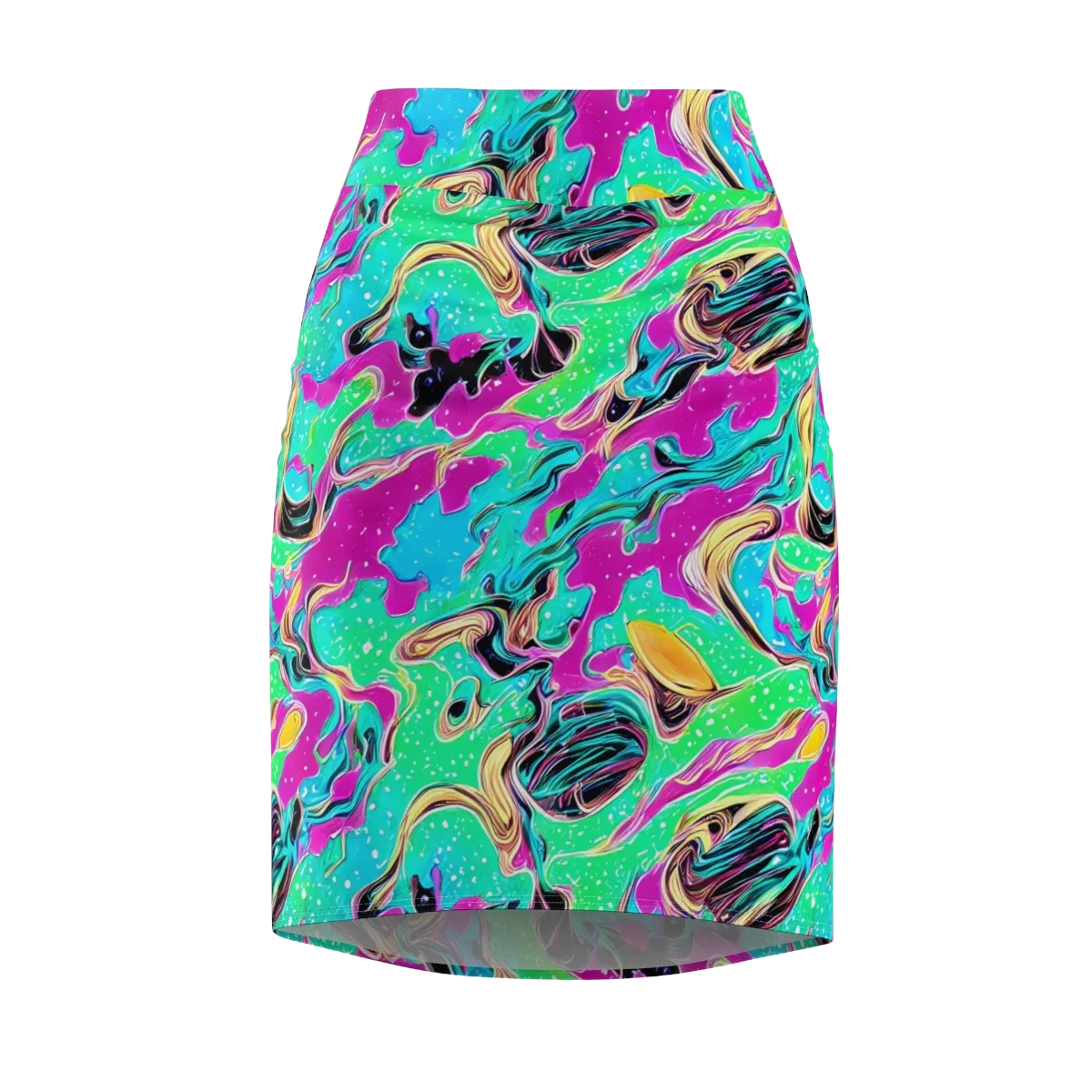 Meltwater Riot on Pencil Skirt — Front