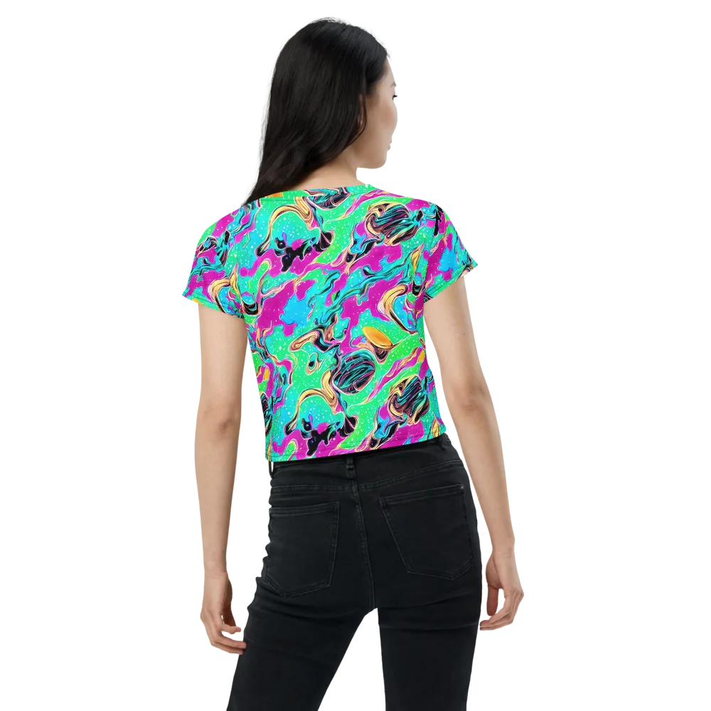 Meltwater Riot on Crop Tee — Back