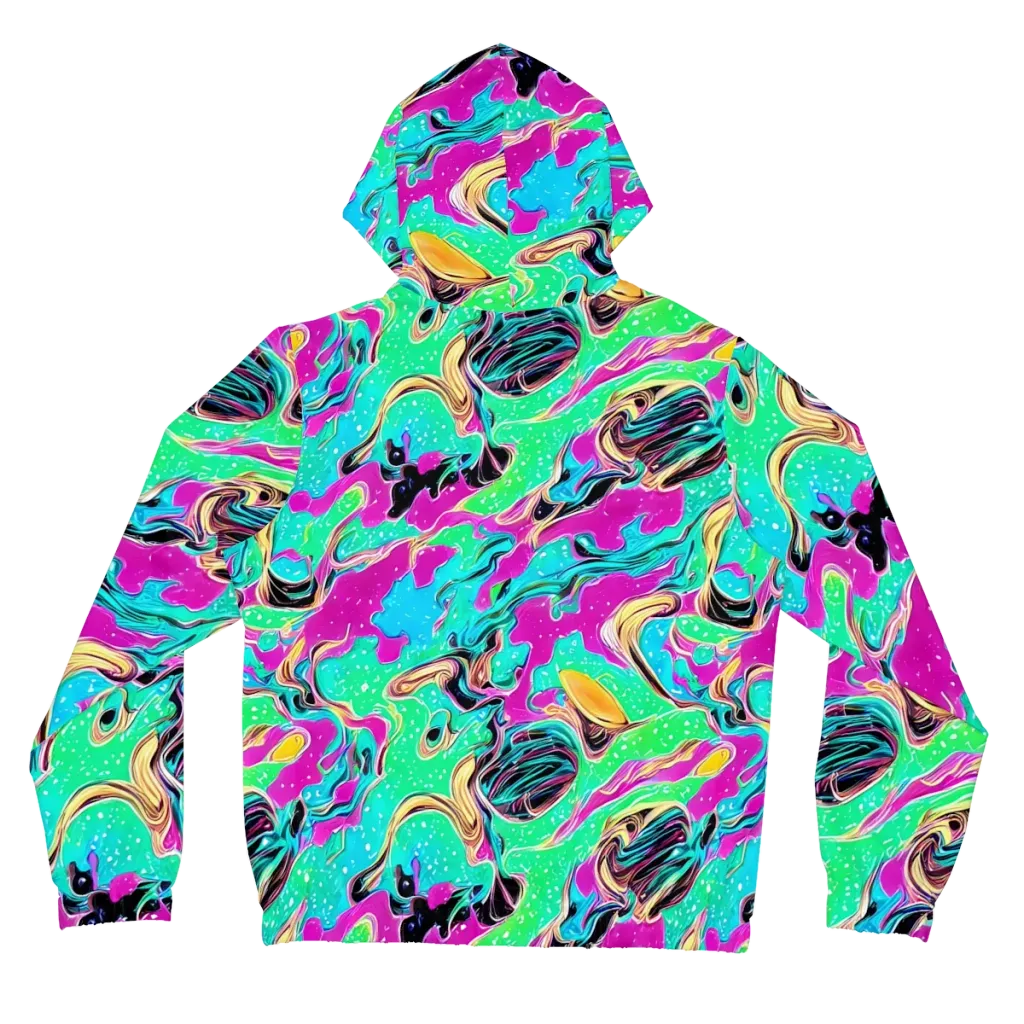 Meltwater Riot on Women's Full-Zip Hoodie — Back
