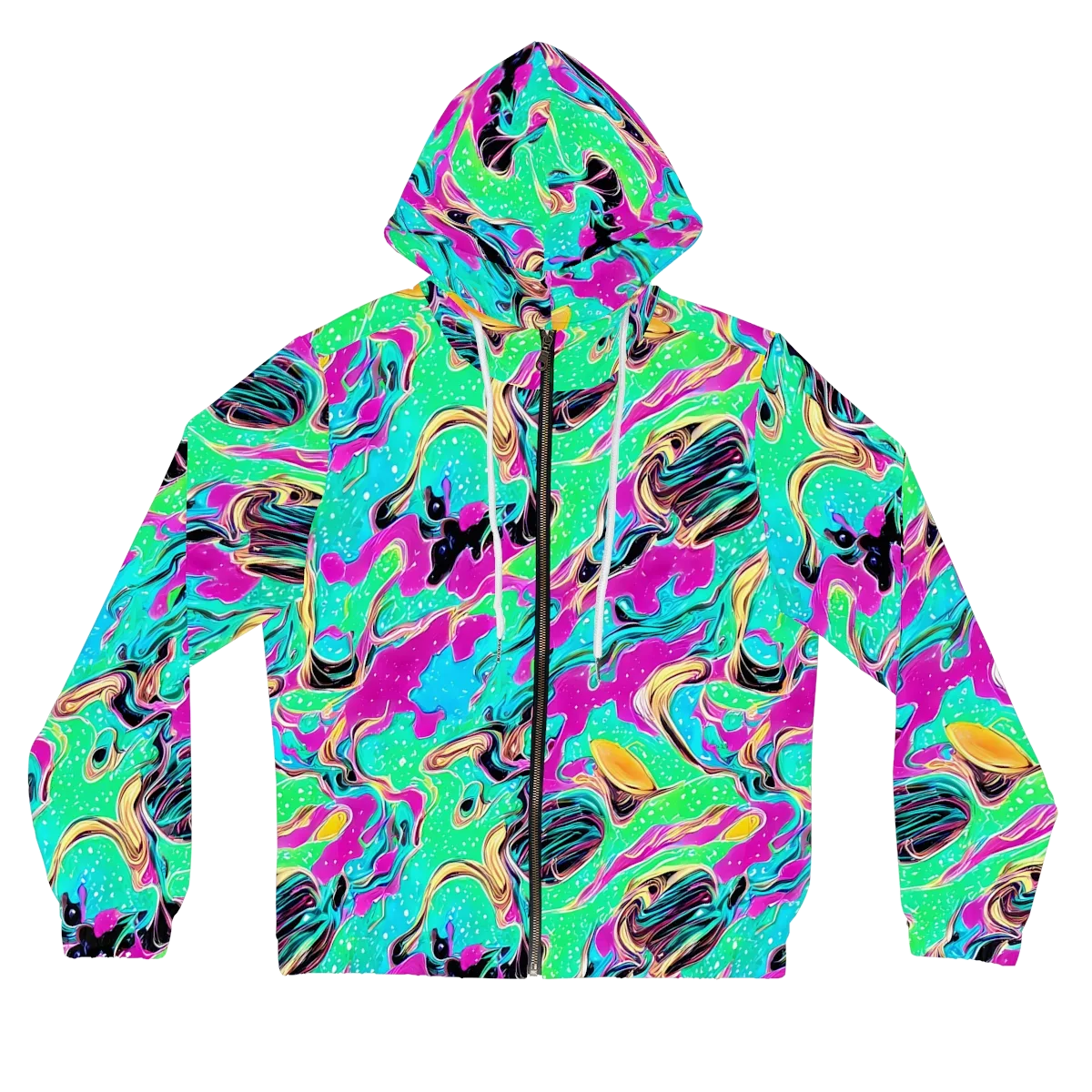 Meltwater Riot on Women's Full-Zip Hoodie — Front