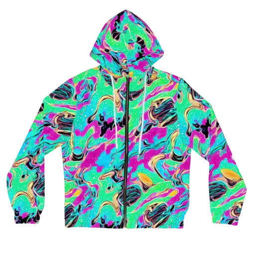 Meltwater Riot on a Women's Full-Zip Hoodie