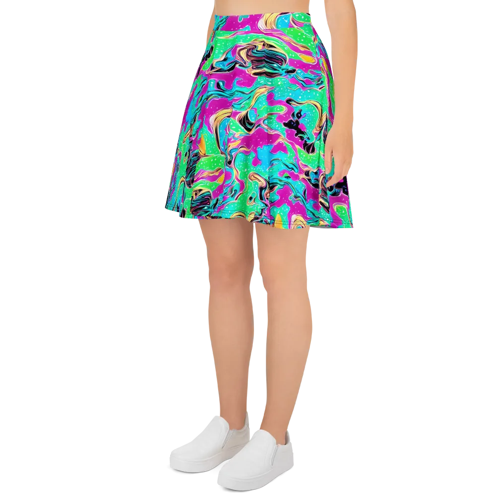Meltwater Riot on Skater Skirt — Left