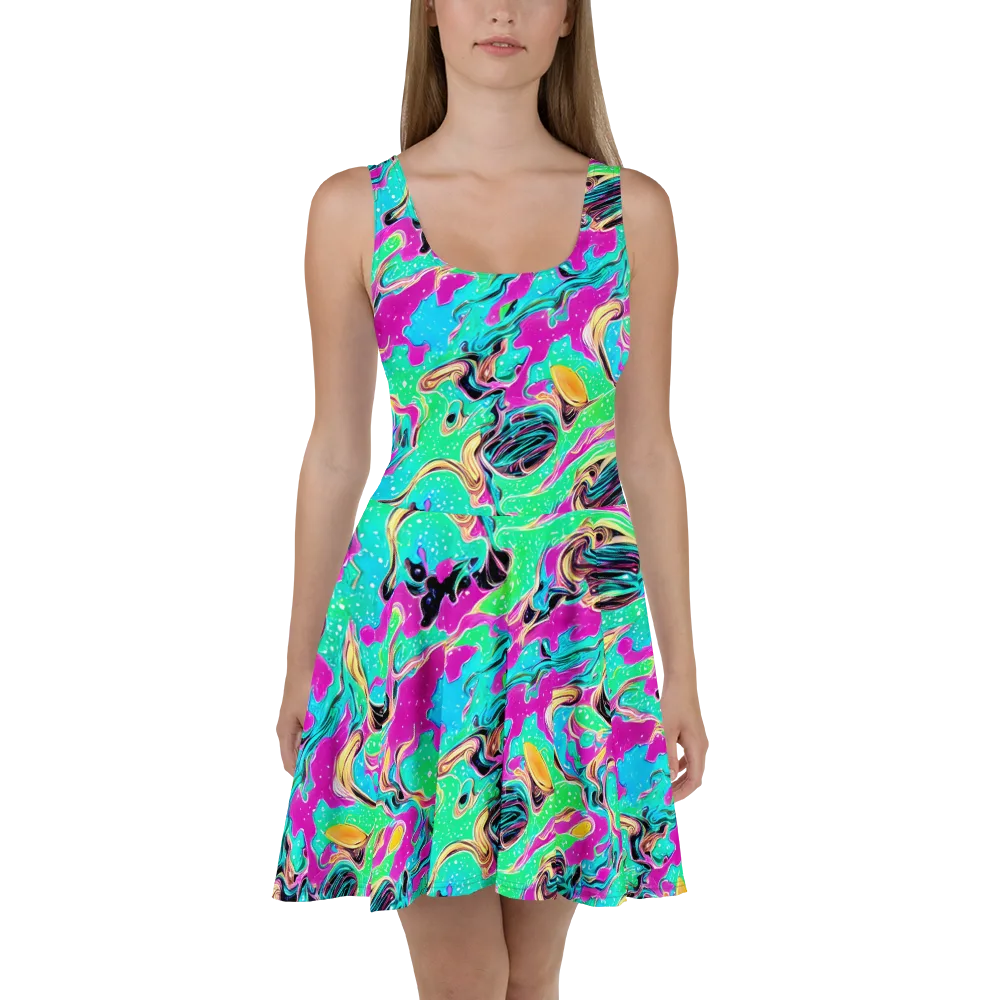 Meltwater Riot on Skater Dress — Front