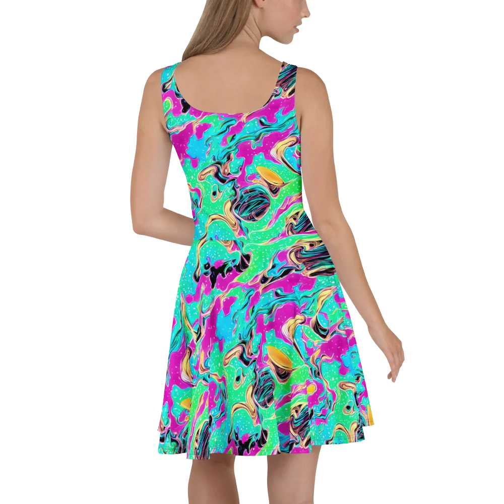 Meltwater Riot on Skater Dress — Back