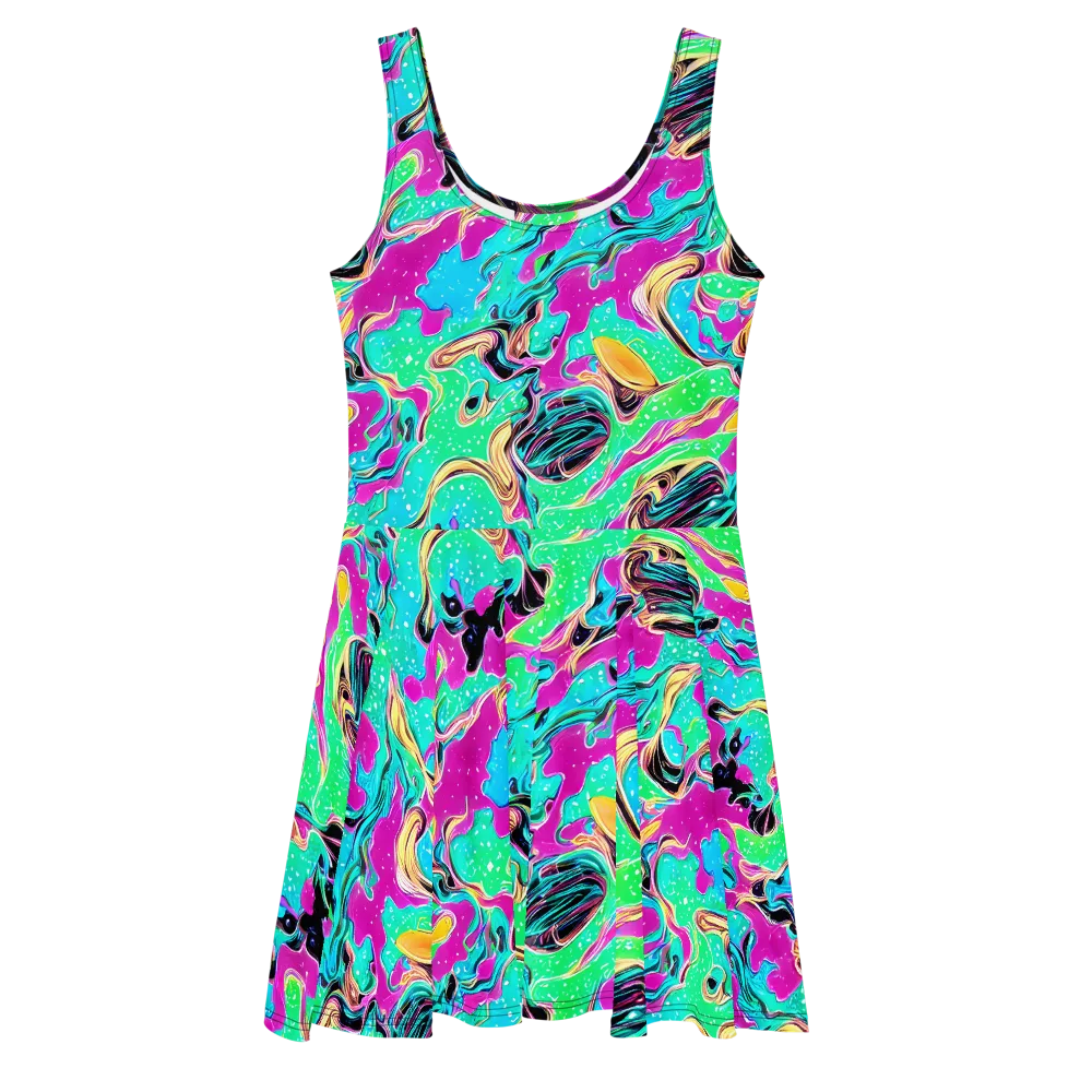 Meltwater Riot on Skater Dress — Front