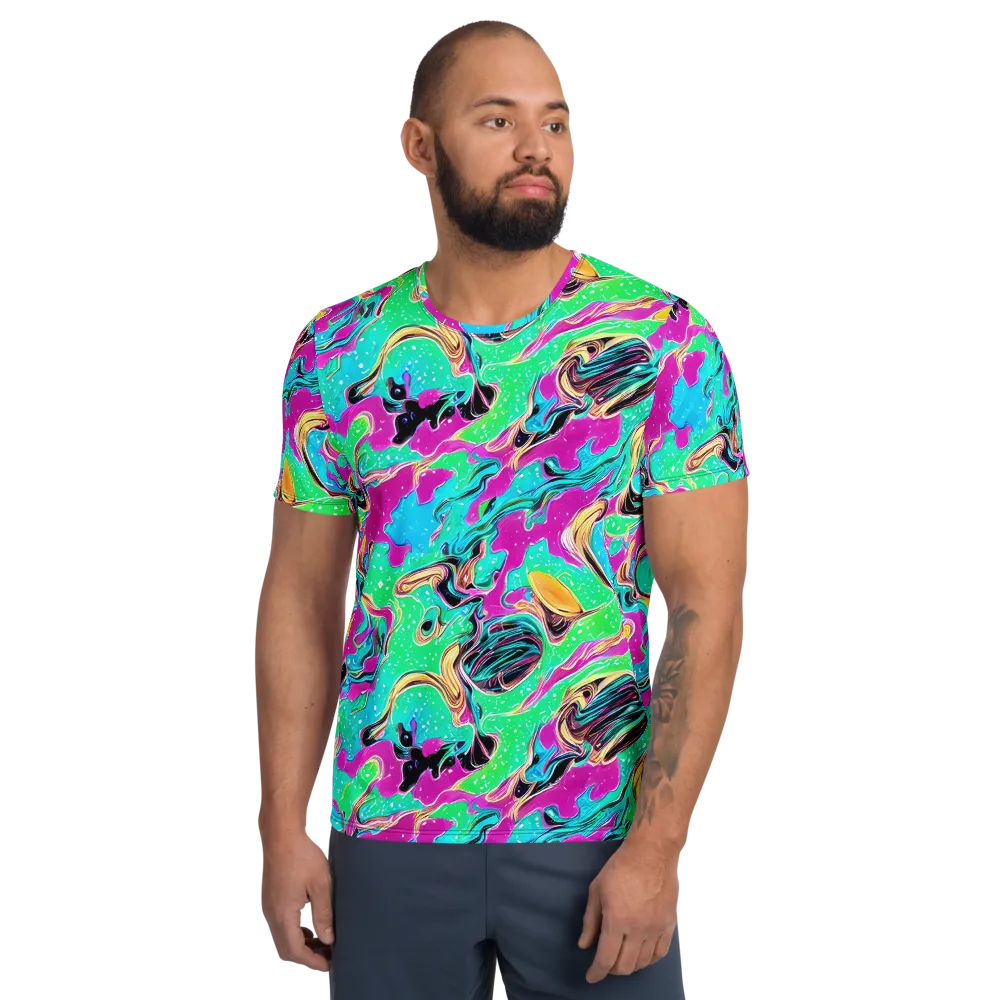 Meltwater Riot on Men's Athletic T-Shirt — Front
