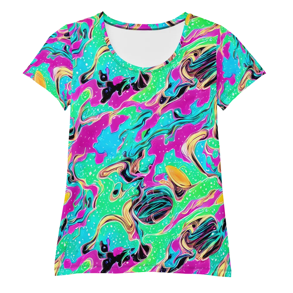 Meltwater Riot on Women's Athletic T-Shirt — Front
