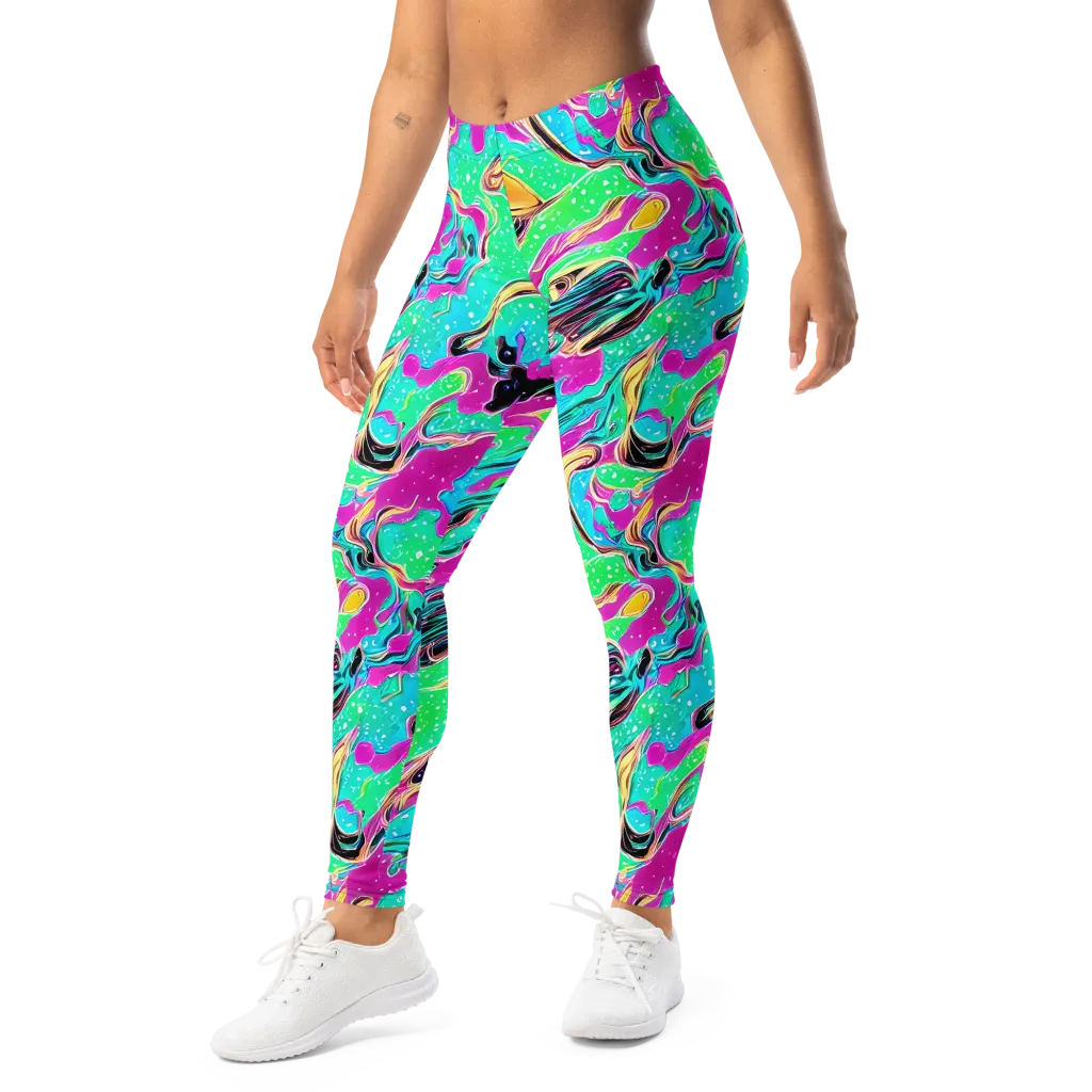Meltwater Riot on Leggings — Left Front