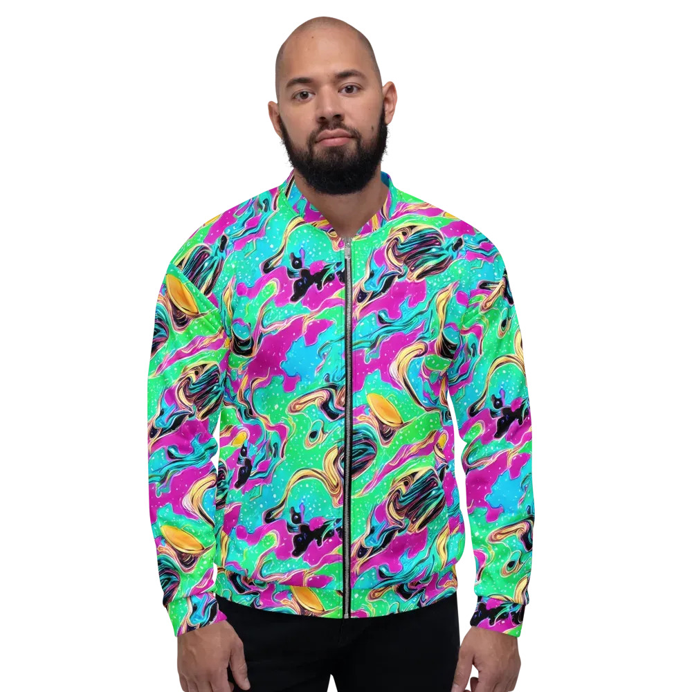 Meltwater Riot on Bomber Jacket — Front