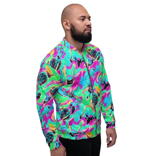 Meltwater Riot on a Bomber Jacket