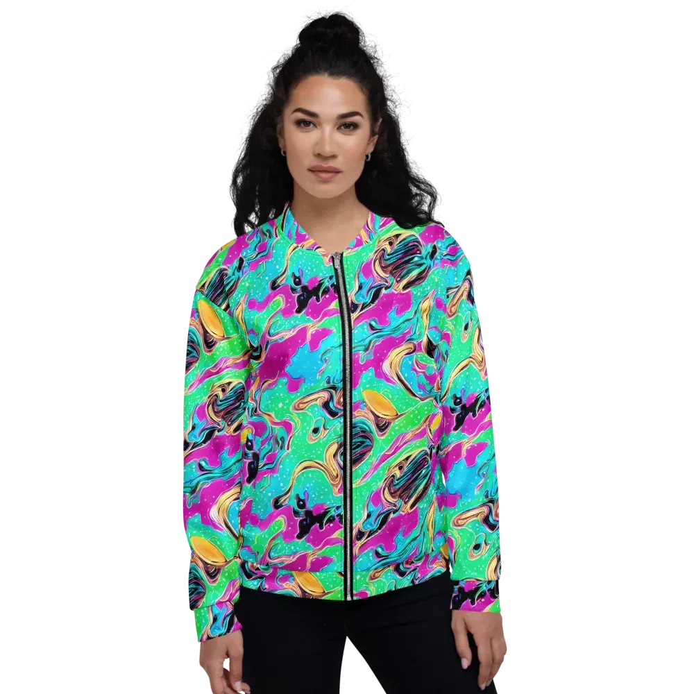 Meltwater Riot on Bomber Jacket — Front