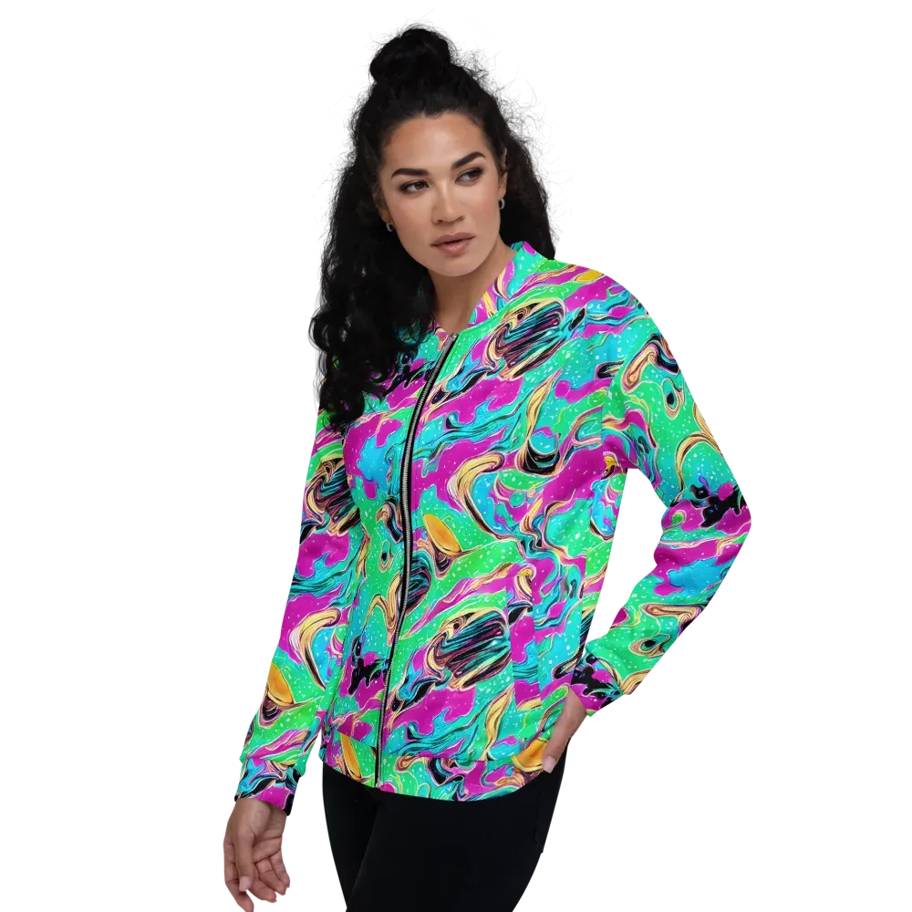 Meltwater Riot on Bomber Jacket — Left