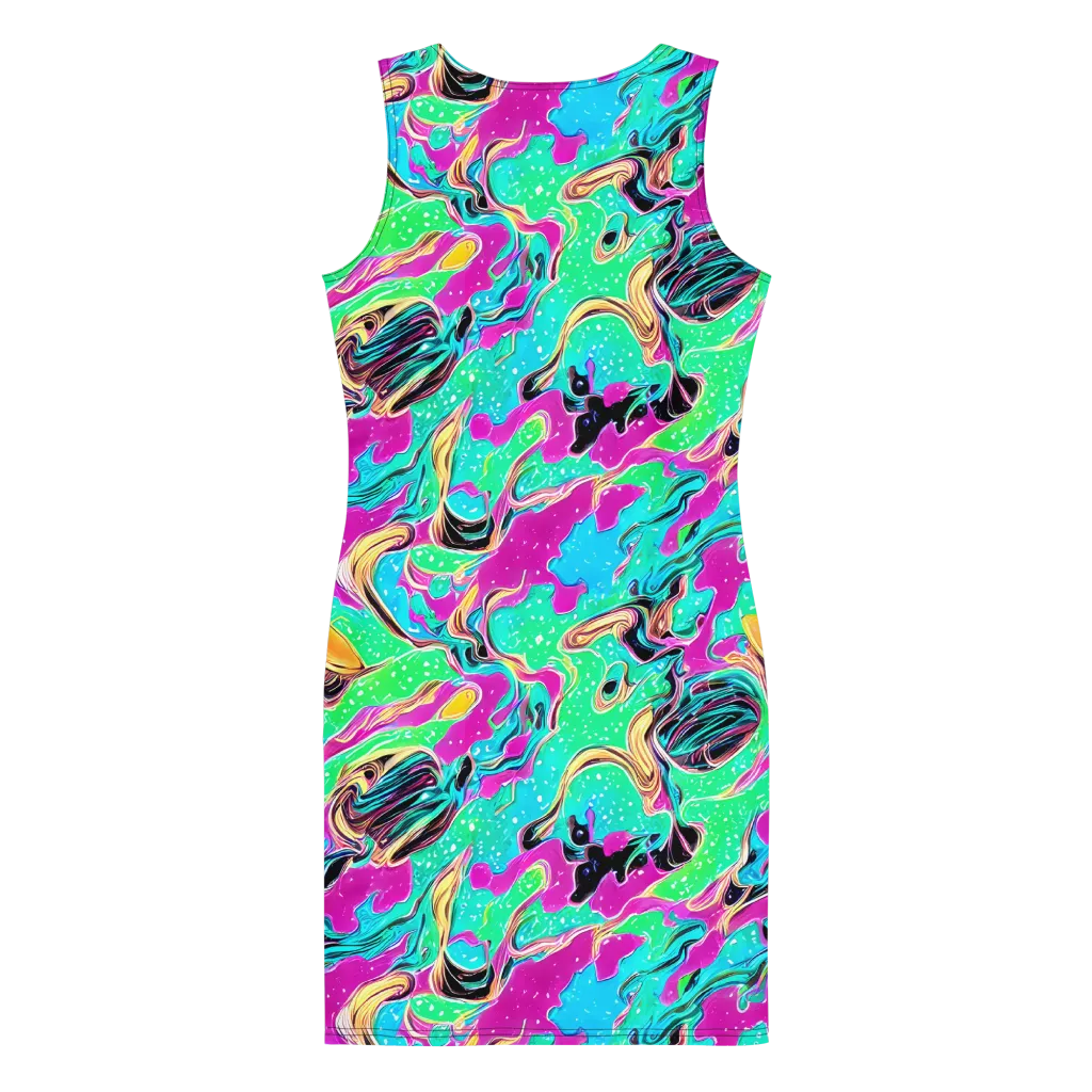 Meltwater Riot on Bodycon Dress — Back