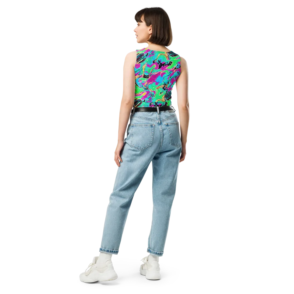 Meltwater Riot on Crop Top — Back