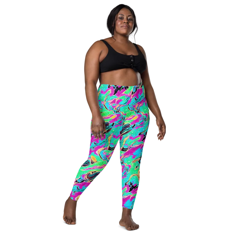 Meltwater Riot on Leggings with Pockets — Front