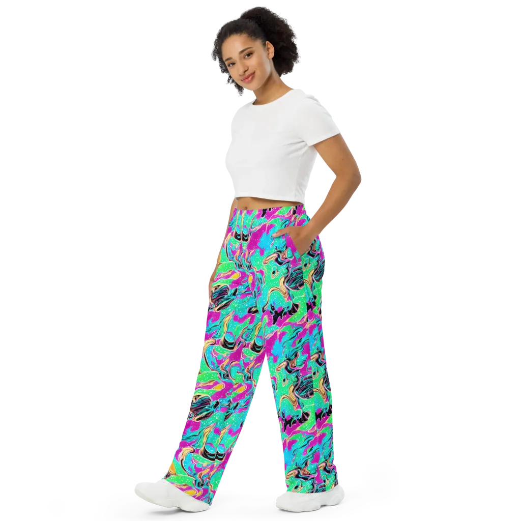 Meltwater Riot on Wide-Leg Pants — Left Front