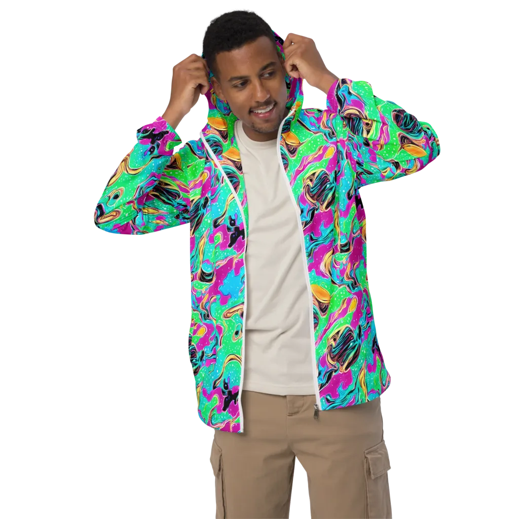 Meltwater Riot on Men's Windbreaker — Front