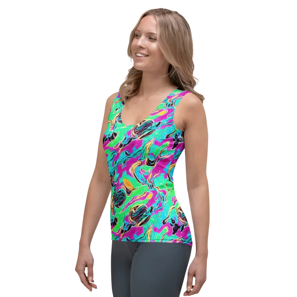 Meltwater Riot on Women's Tank Top — Left Front