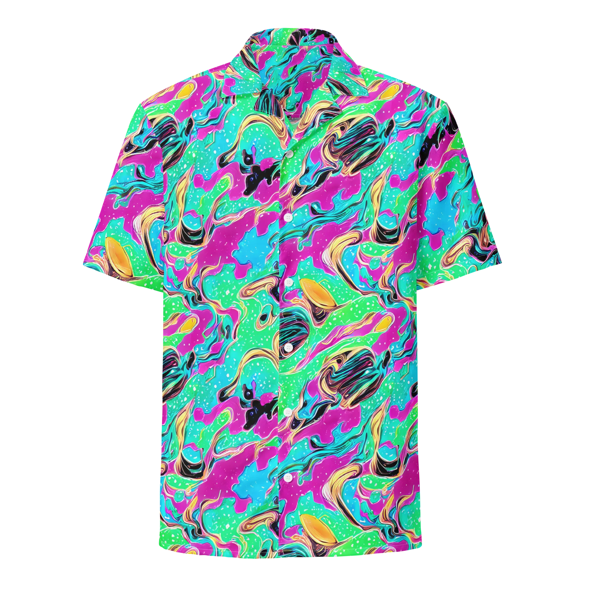 Meltwater Riot on Button Shirt — Front