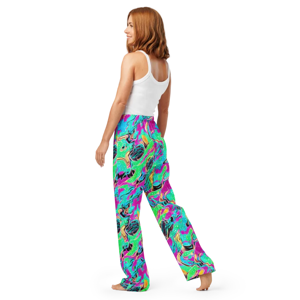 Meltwater Riot on Women's Pajama Pants — Back