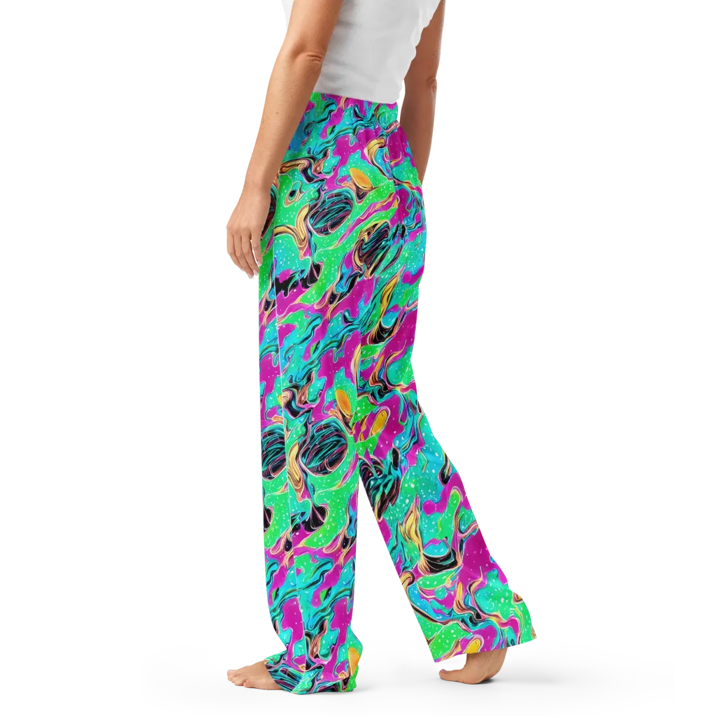 Meltwater Riot on Women's Pajama Pants — Left