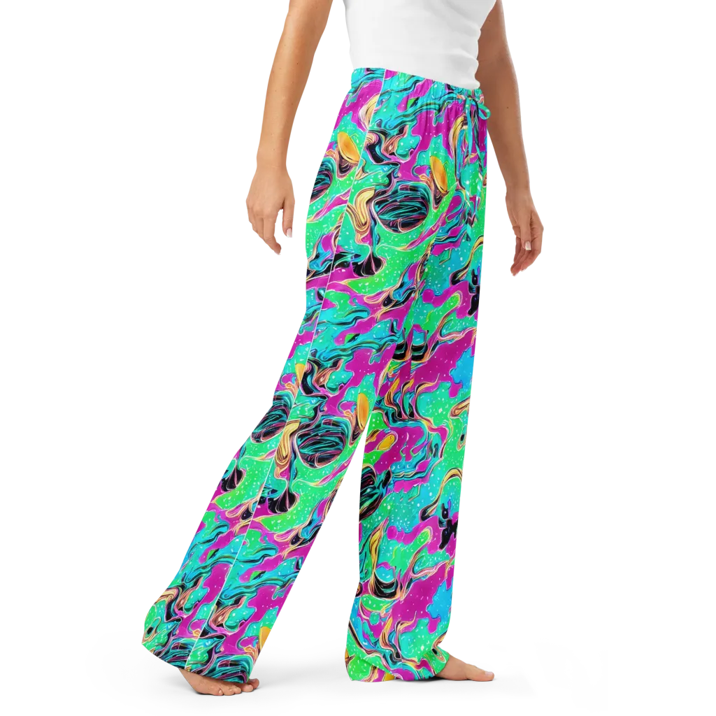 Meltwater Riot on Women's Pajama Pants — Right Front