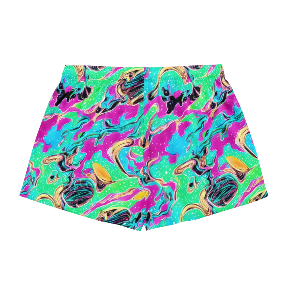 Meltwater Riot on Women's Pajama Shorts — Back