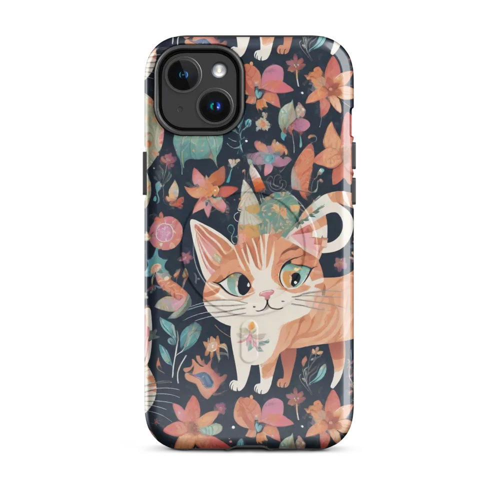 Moonlit Cat Garden on MagSafe Tough Case for iPhone® — Front