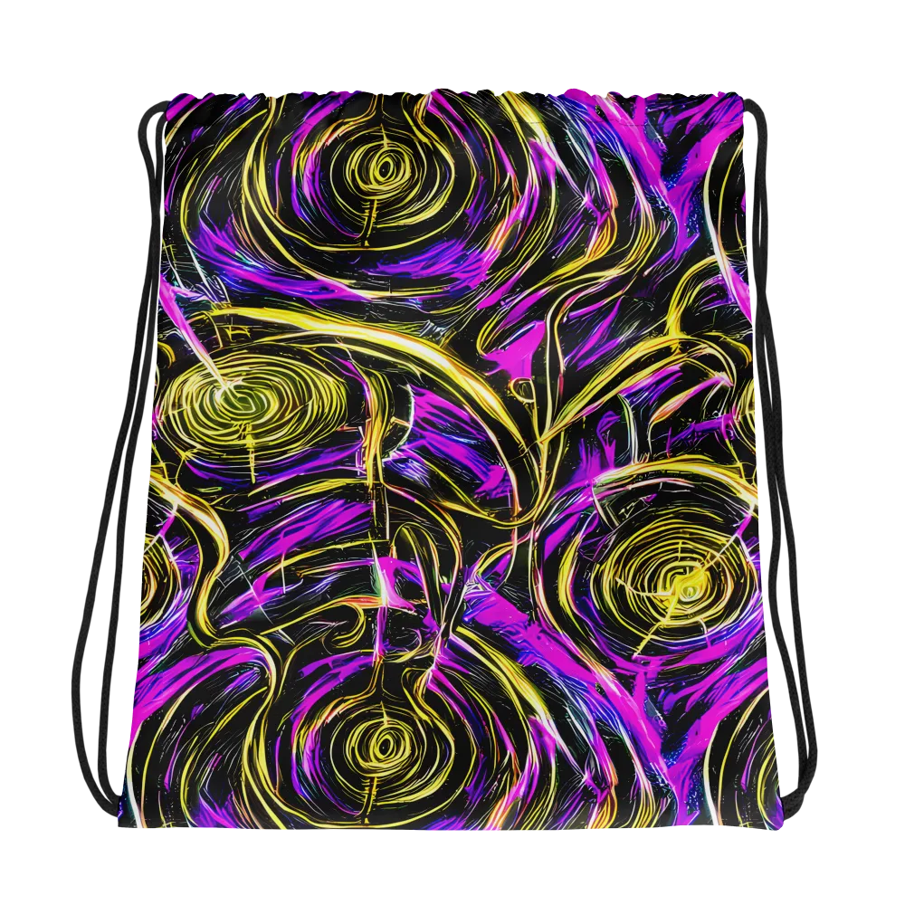 Ultraviolet Whirl on Drawstring Bag — Photo