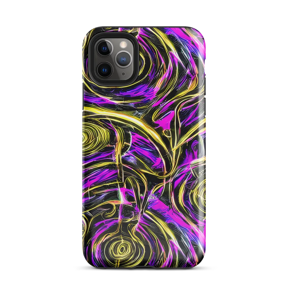 Ultraviolet Whirl on Tough Case for iPhone® — Front