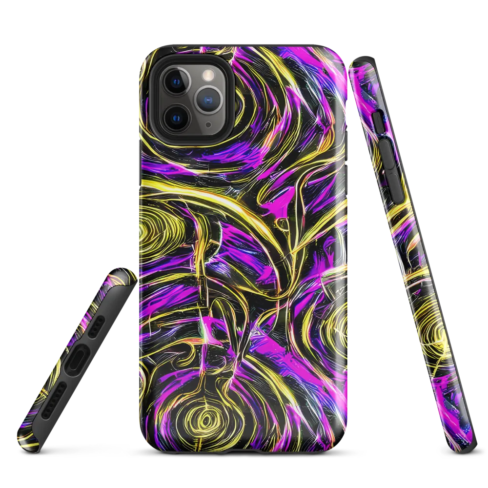 Ultraviolet Whirl on Tough Case for iPhone® — Front