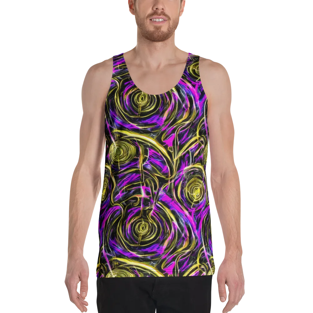 Ultraviolet Whirl on Men's Tank Top — Front