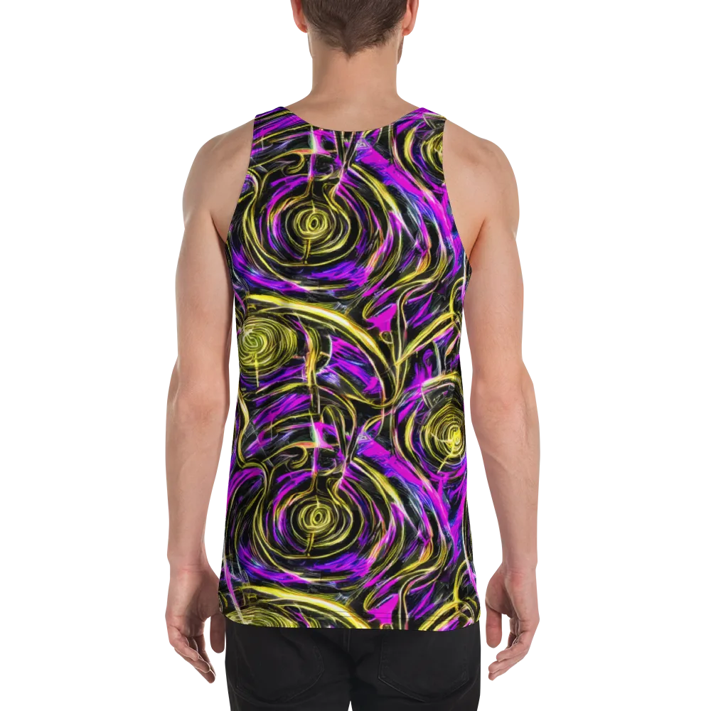 Ultraviolet Whirl on Men's Tank Top — Back