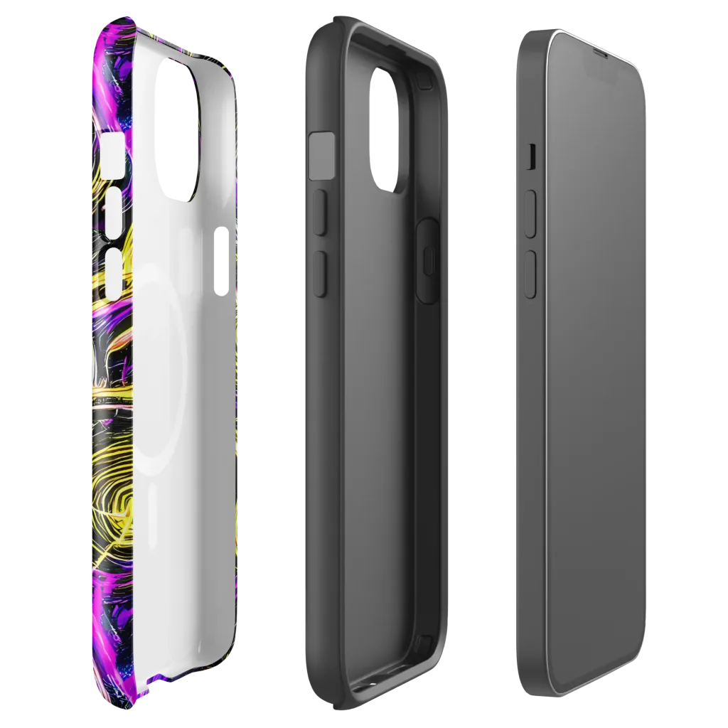 Ultraviolet Whirl on MagSafe Tough Case for iPhone® — Front