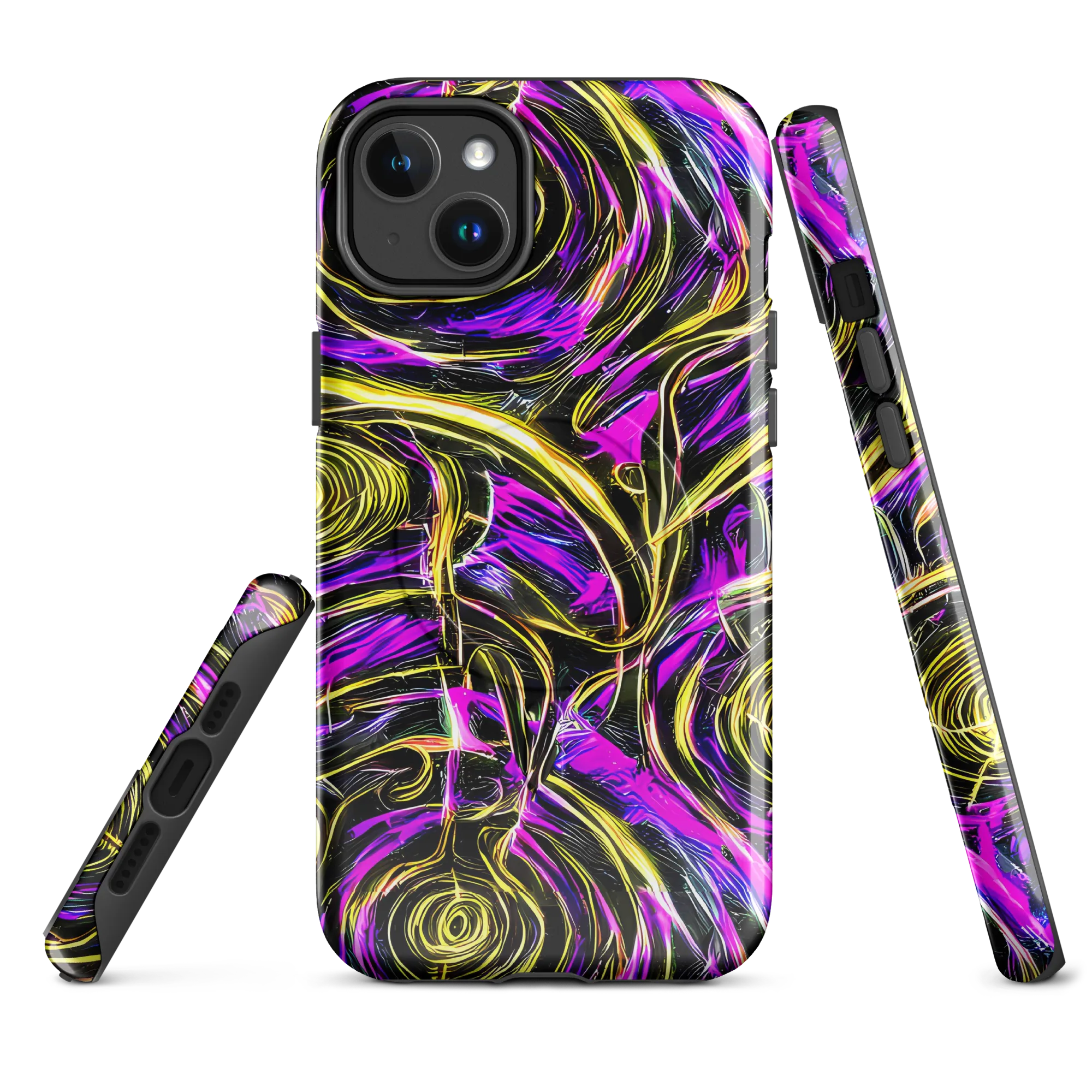 Ultraviolet Whirl on MagSafe Tough Case for iPhone® — Front