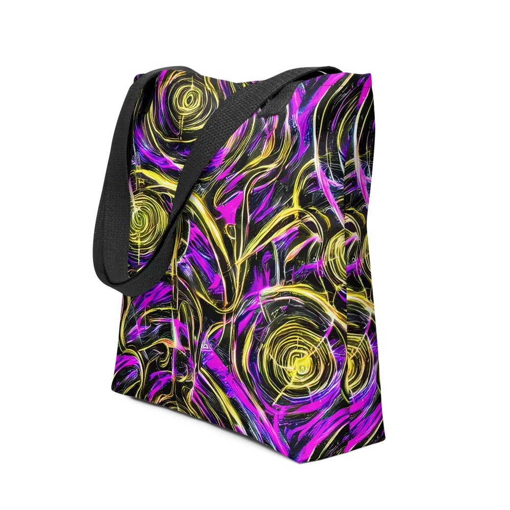 Ultraviolet Whirl on Tote Bag — Front