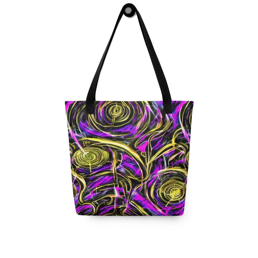 Ultraviolet Whirl on Tote Bag — Front